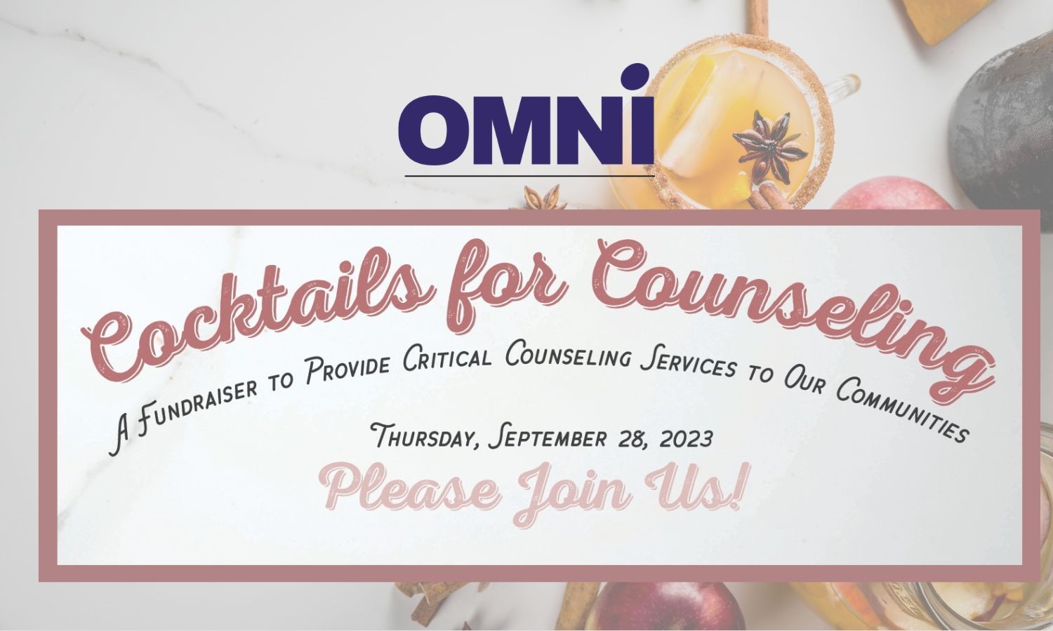 OMNI Fundraiser: Cocktails for Counseling